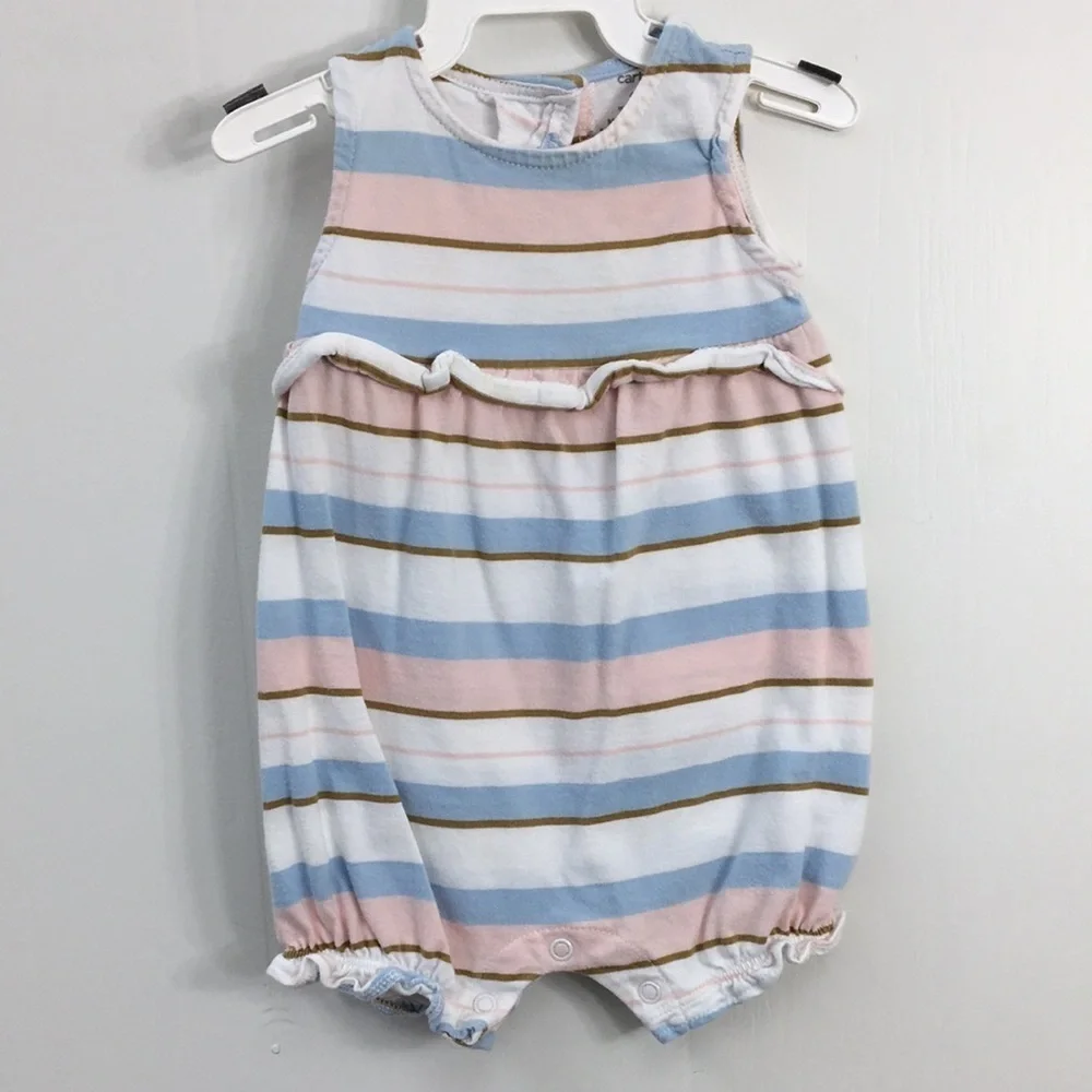Carters Girls Summer Outfit Bundle of 6 Size 6mo EXCELLENT Condition
